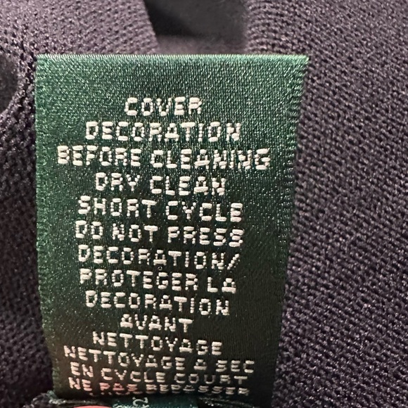 Lauren Ralph Lauren Black Dress with Embellished Neck Collar Size XL NWT - Picture 11 of 15